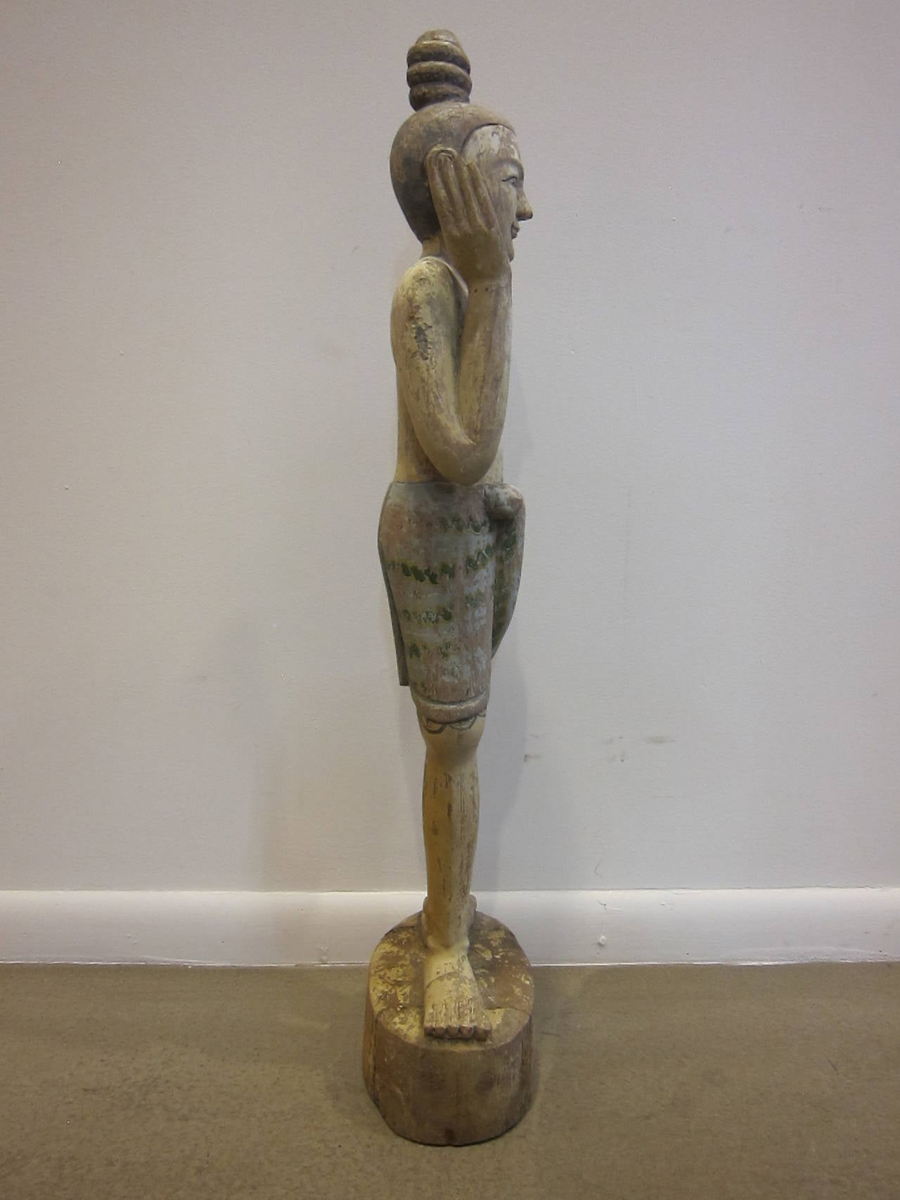 19th Century Burmese Statue In Distressed Condition For Sale In New York, NY