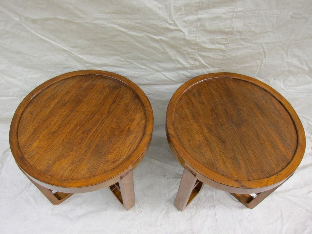 Pair of Round Side tables