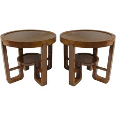 Pair of Round Side tables