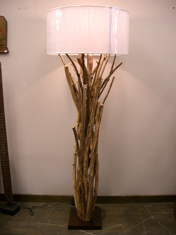 Twig Driftwood Floor Lamp For Sale at 1stdibs