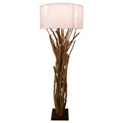 Lampadaire en bois flotté Twig