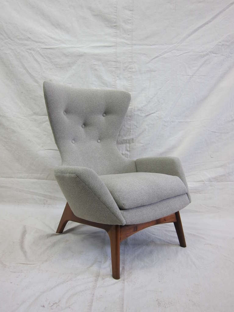 Adrian Pearsall Wing Chair beautifully reupholstered.  
In excellent condition.
