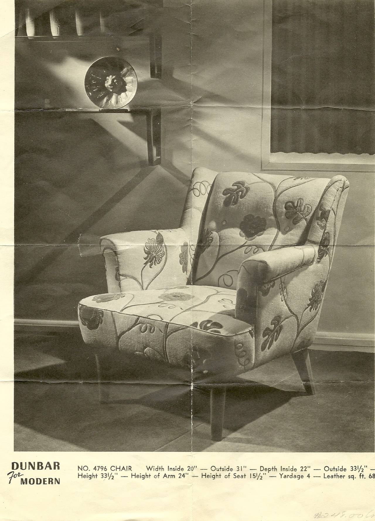 Mid-20th Century Edward Wormley Dunbar Lounge Chair