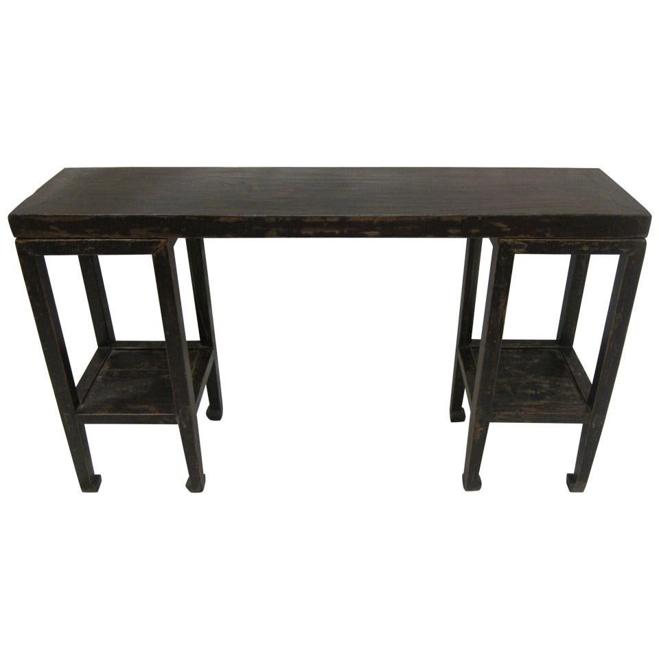 19th Century Rustic Console Table For Sale