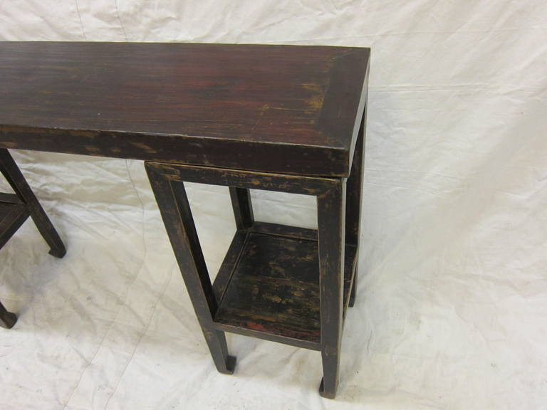 Chinese 19th Century Rustic Console Table For Sale