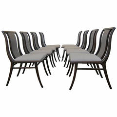Set of Eight Robsjohn Gibbings Dining Chairs