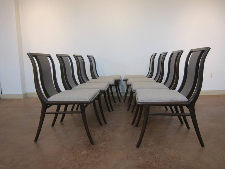 Set of Eight Robsjohn Gibbings Dining Chairs