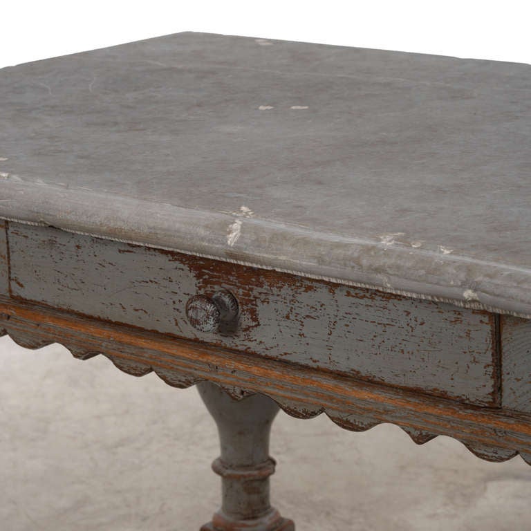 Swedish Exceptional Baroque Stone Top Table