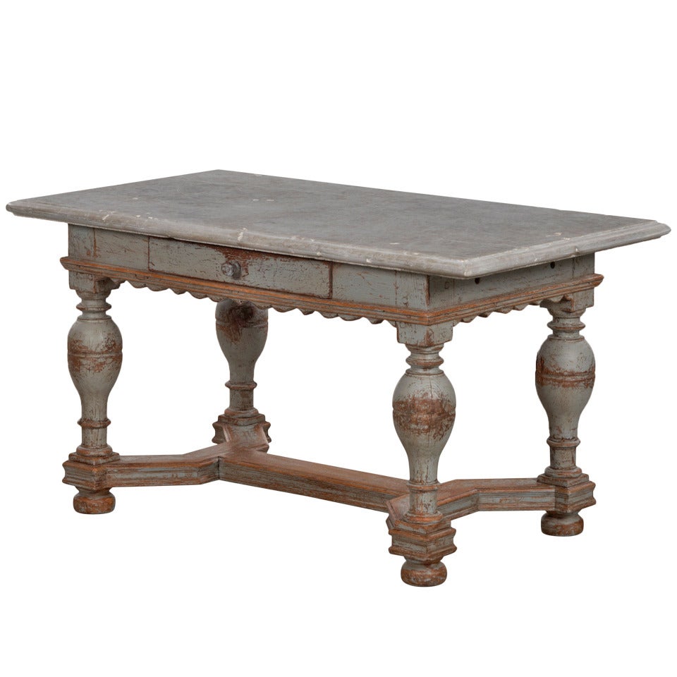 Exceptional Baroque Stone Top Table