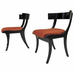 Klismos-Stühle des 19. Jahrhunderts, Paar