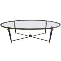 French Mid Century Glass Cocktail Table