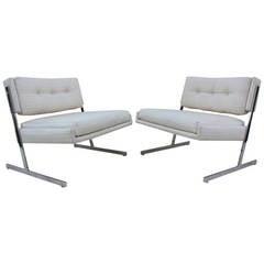 Harvey Probber Chrome Lounge Chairs 10