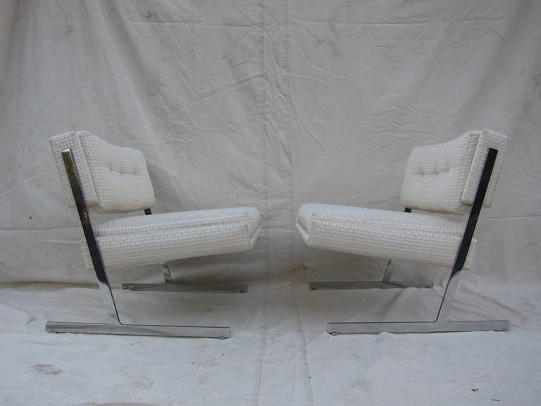 Mid-Century Modern Harvey Probber Cantilevered Lounge Chairs