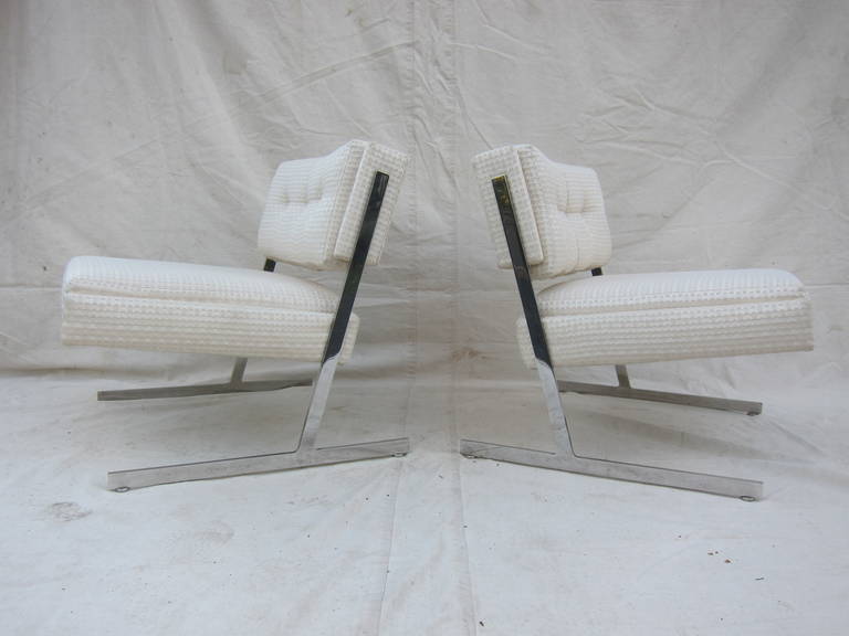American Harvey Probber Cantilevered Lounge Chairs