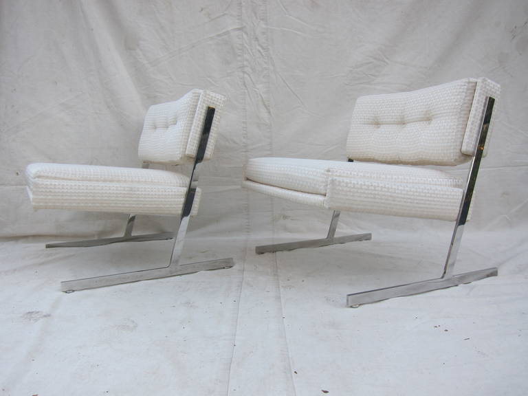 Mid-20th Century Harvey Probber Cantilevered Lounge Chairs