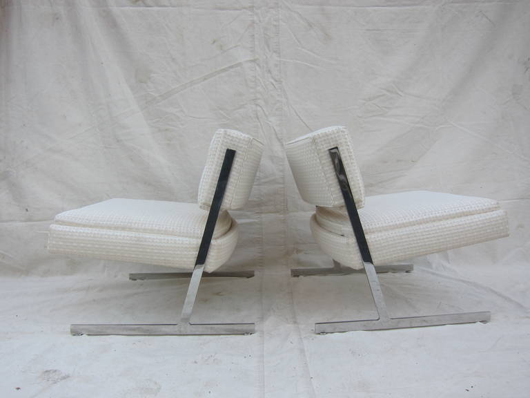 Harvey Probber Cantilevered Lounge Chairs In Good Condition In New York, NY