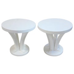 Gueridon Lacquered Side Tables