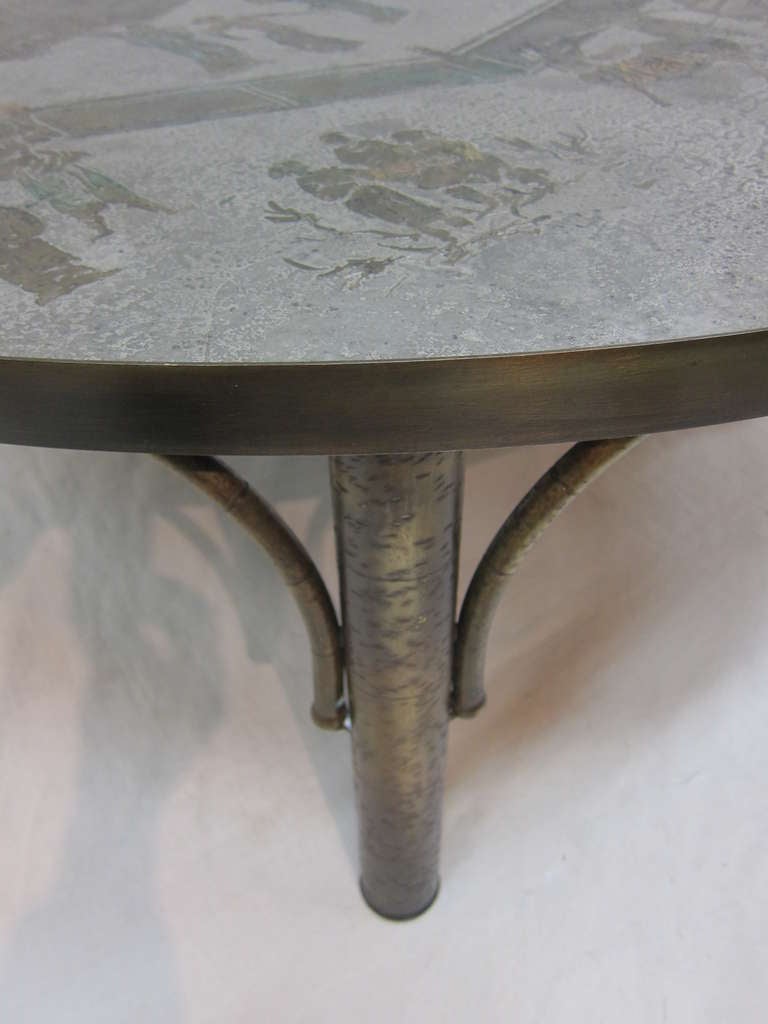 Mid-Century Modern Philip And Kelvin Laverne Chan Cocktail Table