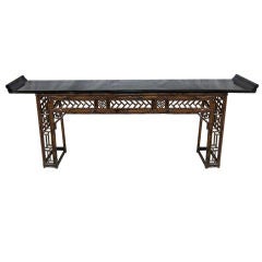 19th Century Bamboo Chinese Altar Table