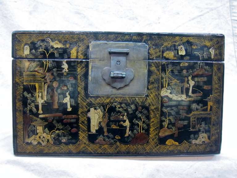 Chinese Chinoiserie Painted Box