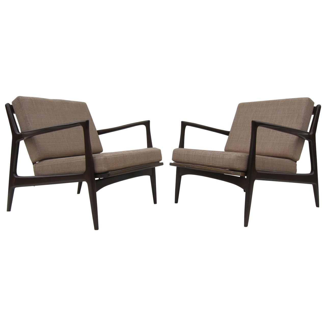Pair IB Kofod Larsen Lounge Chairs