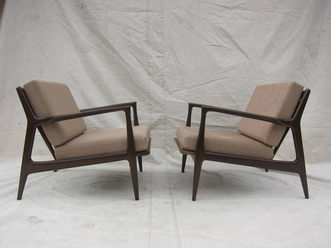 Danish Pair IB Kofod Larsen Lounge Chairs
