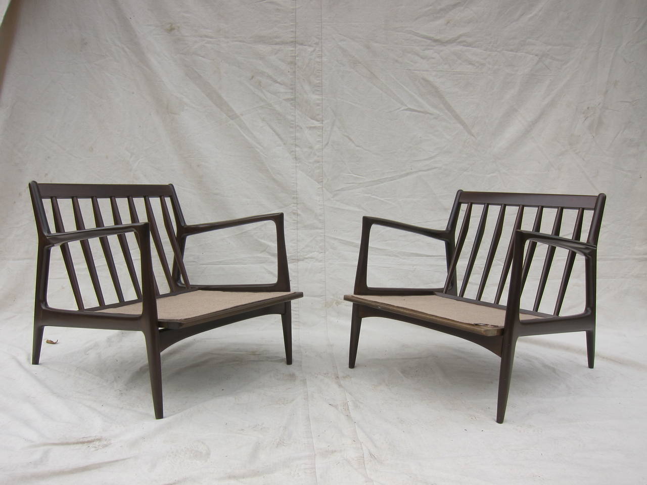 Pair IB Kofod Larsen Lounge Chairs 2