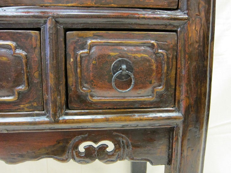 Orme Table console rustique du 19e siècle en vente