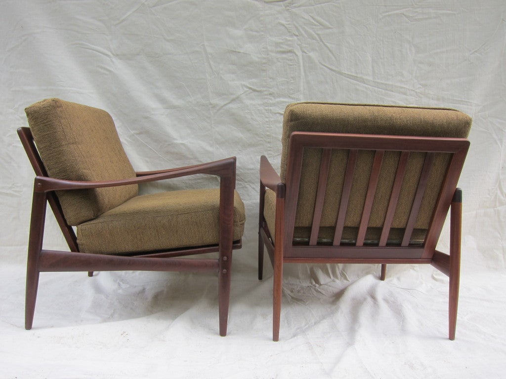 Danish A Pair Koford Larsen Midcentury Lounge Chairs