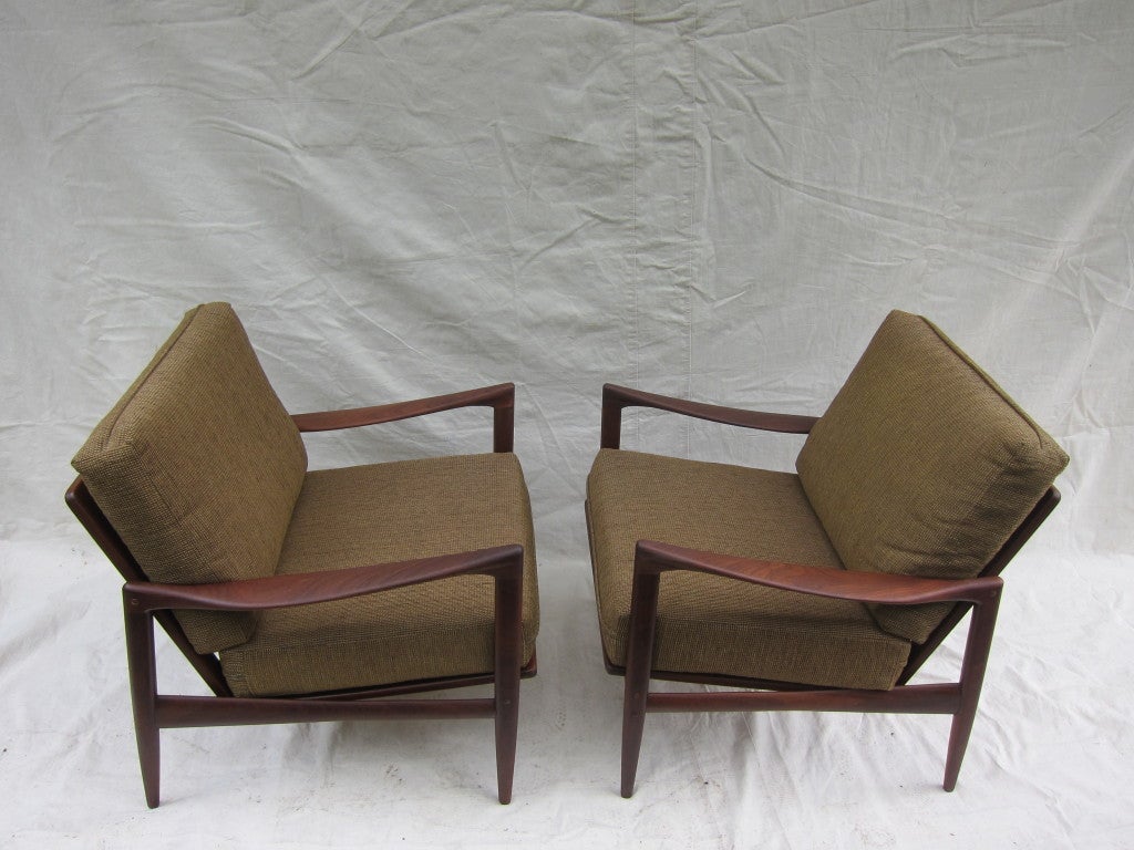 A Pair Koford Larsen Midcentury Lounge Chairs 2