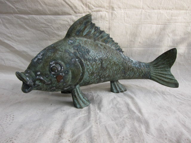 Bronze Carp Fish Sculpture