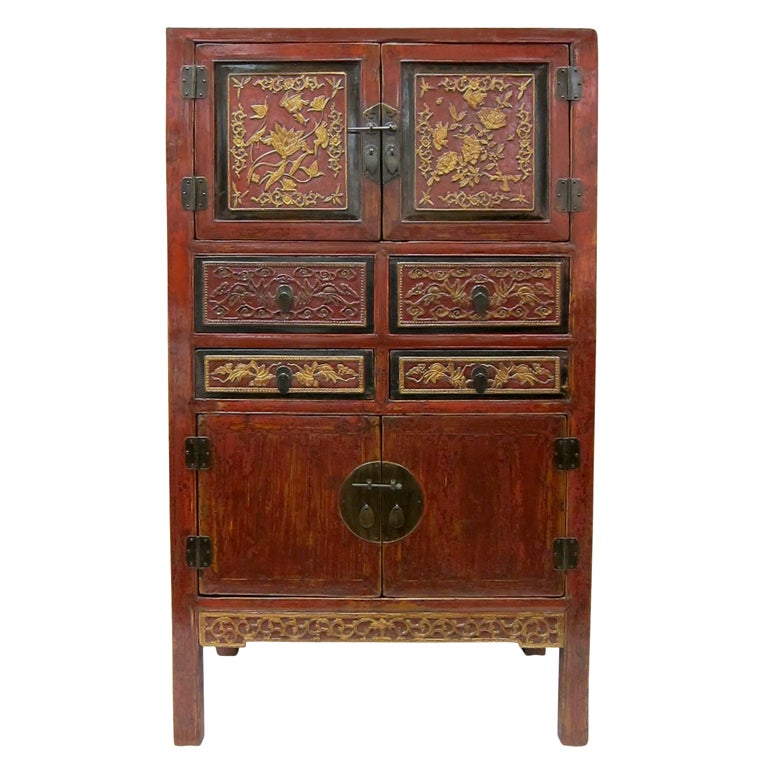 19th Century Carved Gilt Cabinet