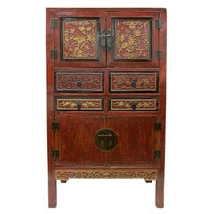 Antique 19th Century Carved Gilt Cabinet
