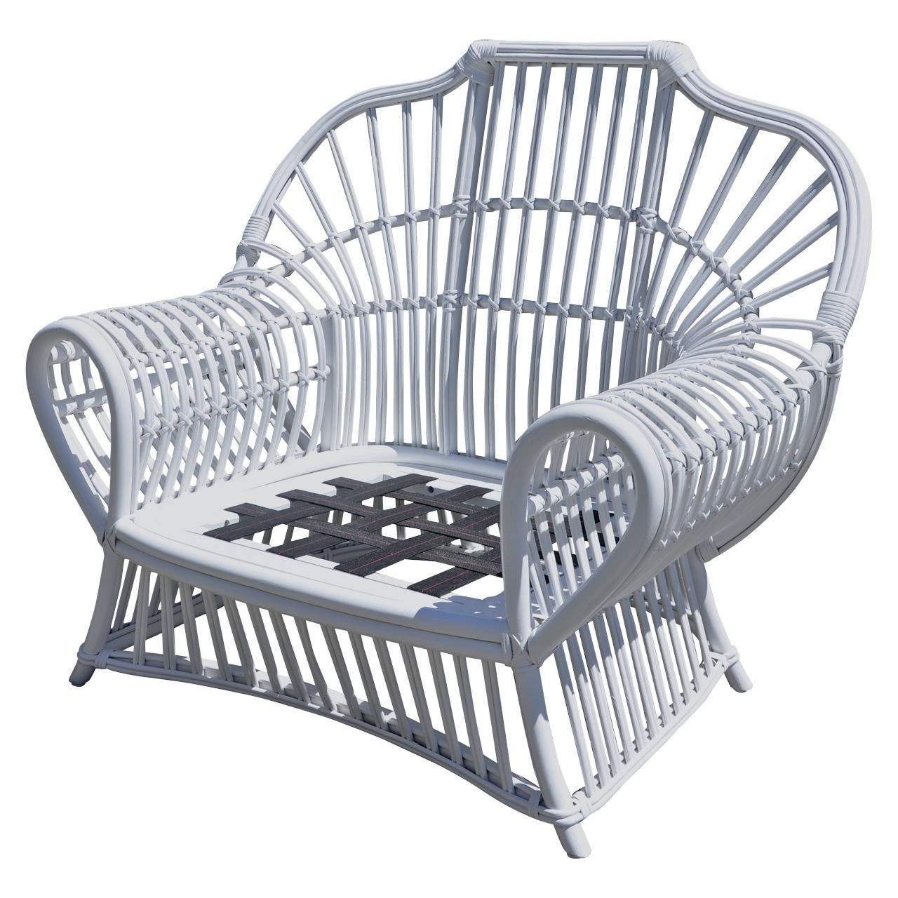 Vintage Ficks Reed Lounge Chair at 1stDibs