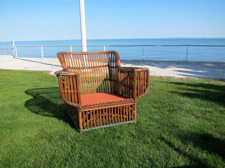 Antique Stick Wicker Rattan Set In Good Condition In Old Saybrook, CT