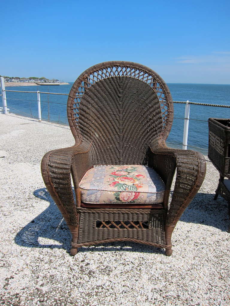 Rare Antique Wicker Set For Sale at 1stDibs