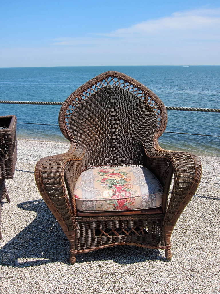 Rare Antique Wicker Set For Sale at 1stDibs