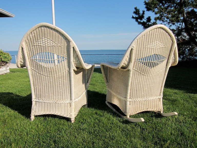 Antique Ypsilanti Wicker Set In Good Condition For Sale In Old Saybrook, CT