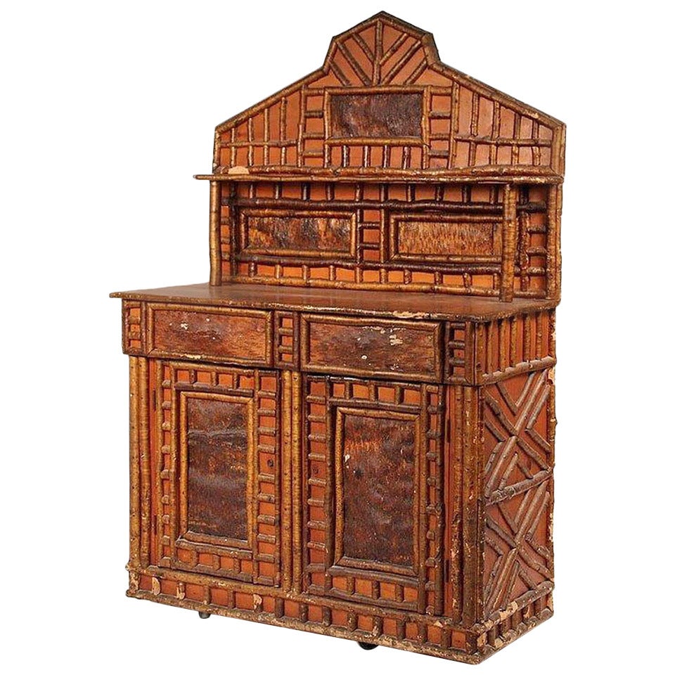 Rustic Adirondack Sideboard