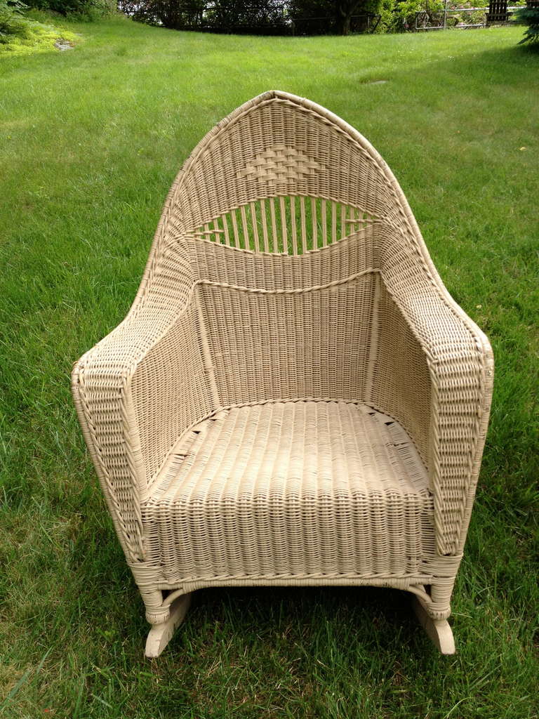 Antique Deco Wicker Set For Sale at 1stDibs
