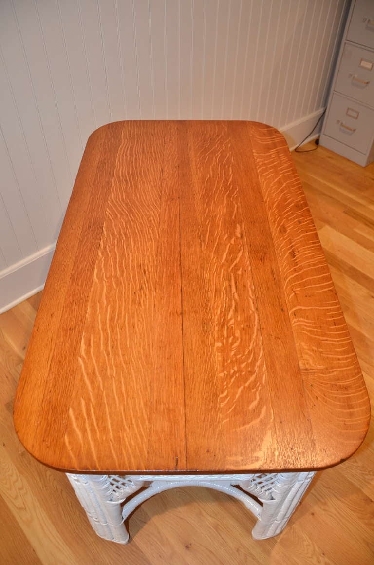 Antique Wicker Table at 1stDibs