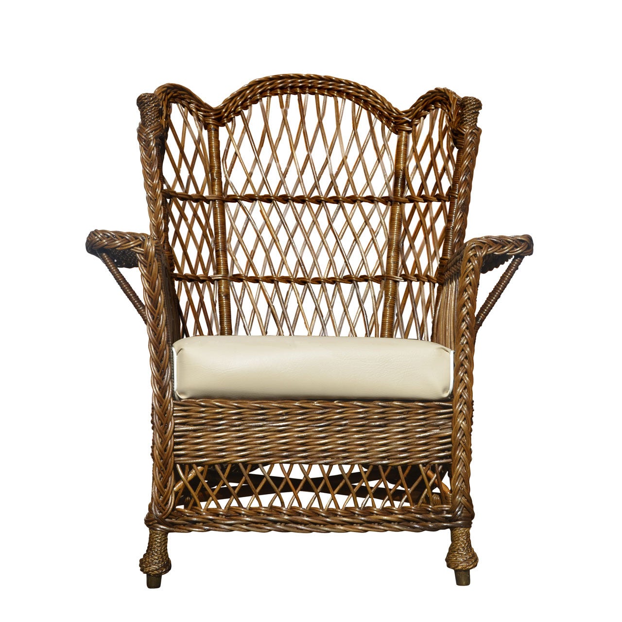 Antique Wicker Arm Chair