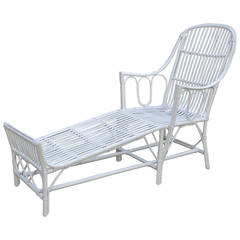 Heywood Wakefield Stick Wicker Chaise 3