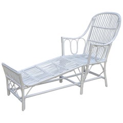 Heywood Wakefield Stick Wicker Chaise