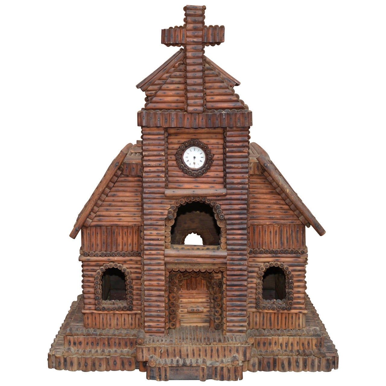 Antique Folk Art Twig Church For Sale at 1stdibs