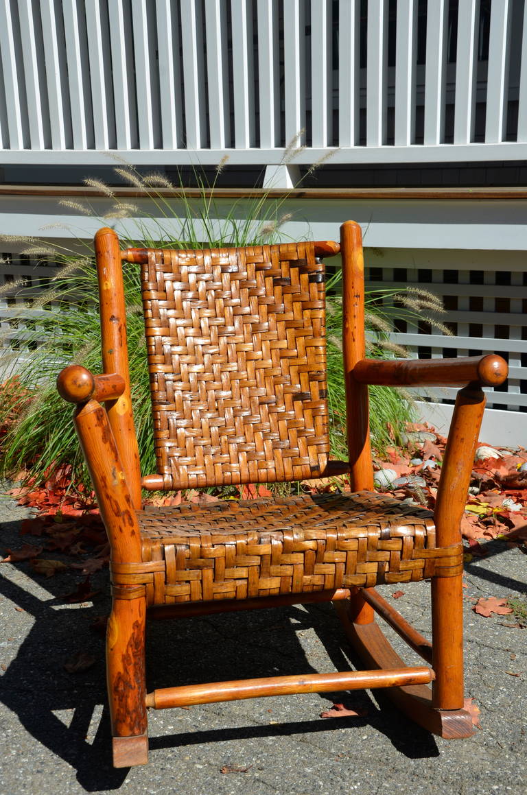 Old Hickory Ranch Porch Seating In Excellent Condition In Old Saybrook, CT