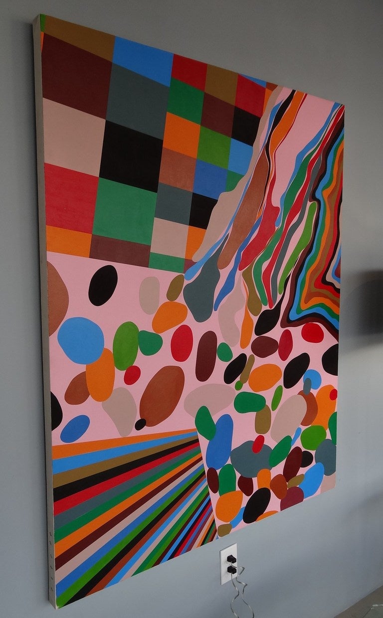 Grande peinture sur carton Excellent état - En vente à Miami, FL