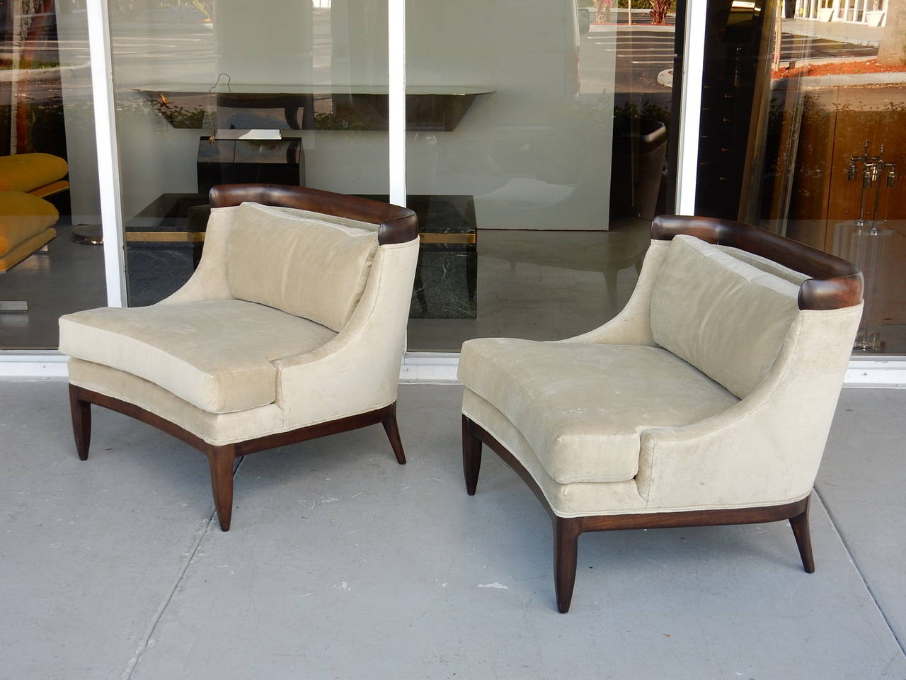 American Pair of Mid Century Tub Chairs