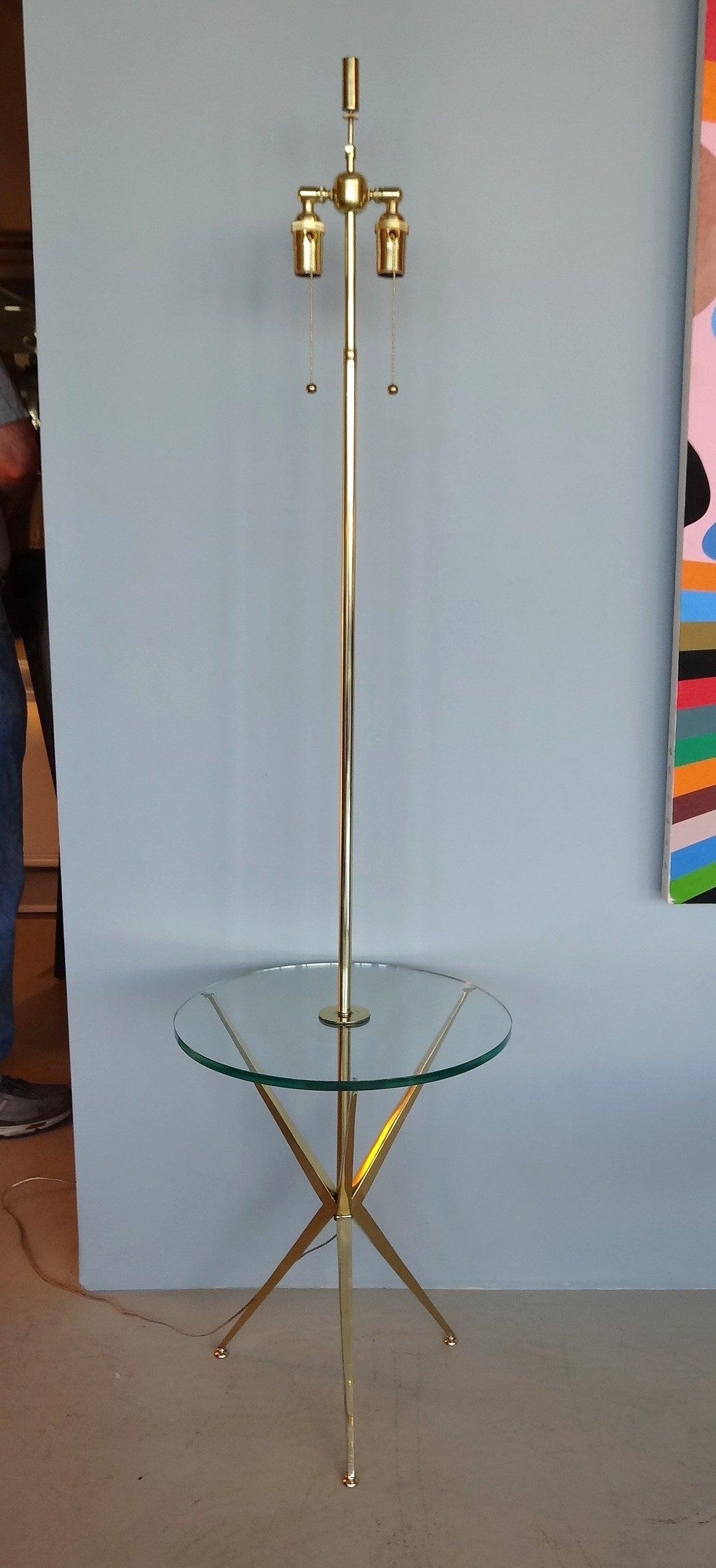 Pair of  Sputnik  Brass Floor Lamps