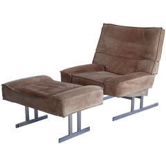 1970s Lounge Chair and Ottoman